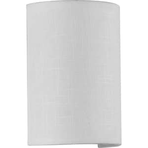 Inspire Collection 9-Watt White Linen LED Hallway Wall Sconce