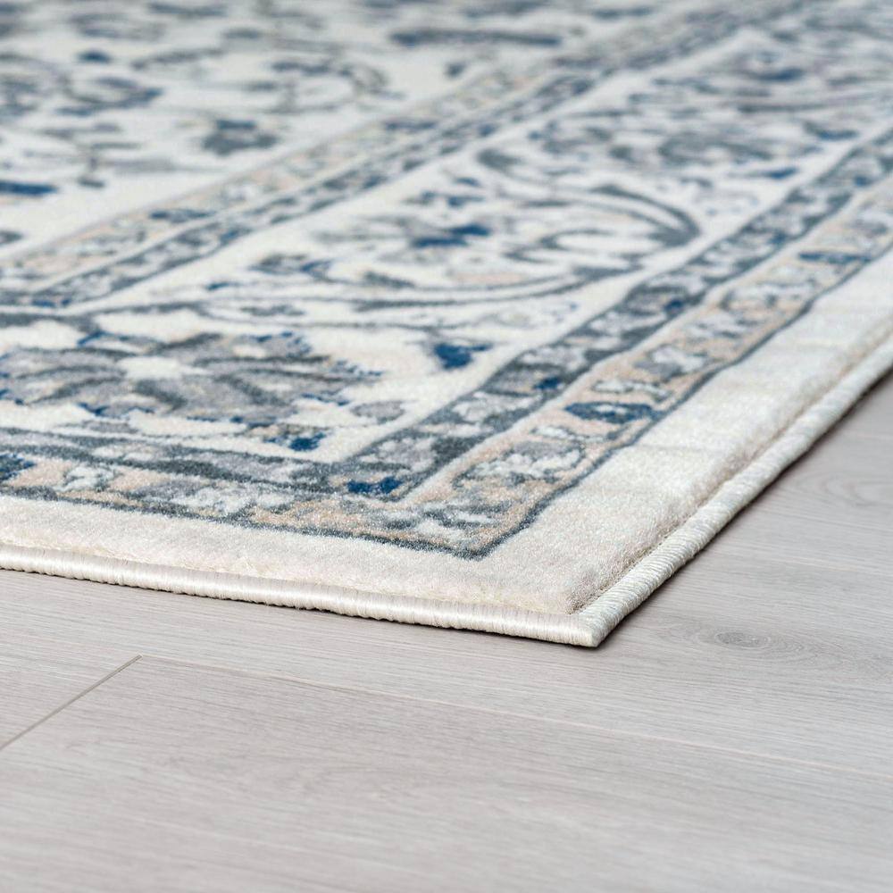 Madison Cream Floral Synthetic 2x3 Rectangular Area Rug