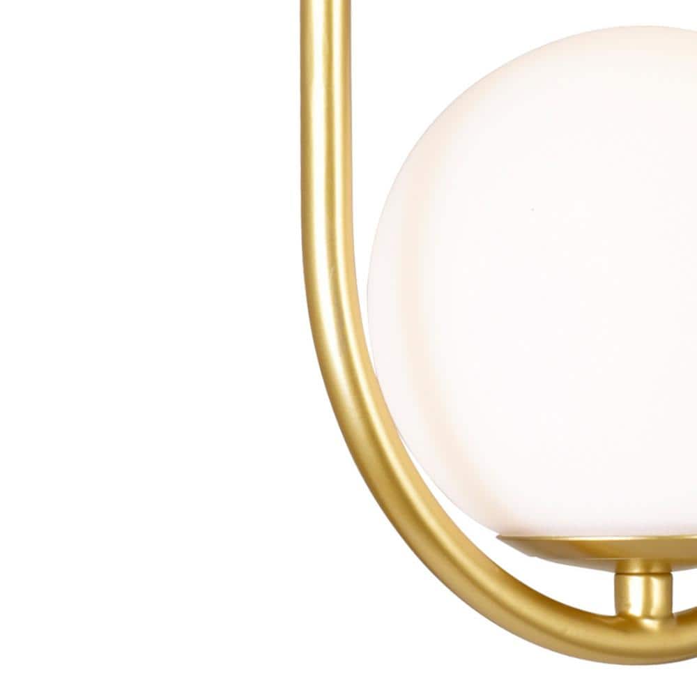 Gold and Glass Contemporary Mini Pendant Light