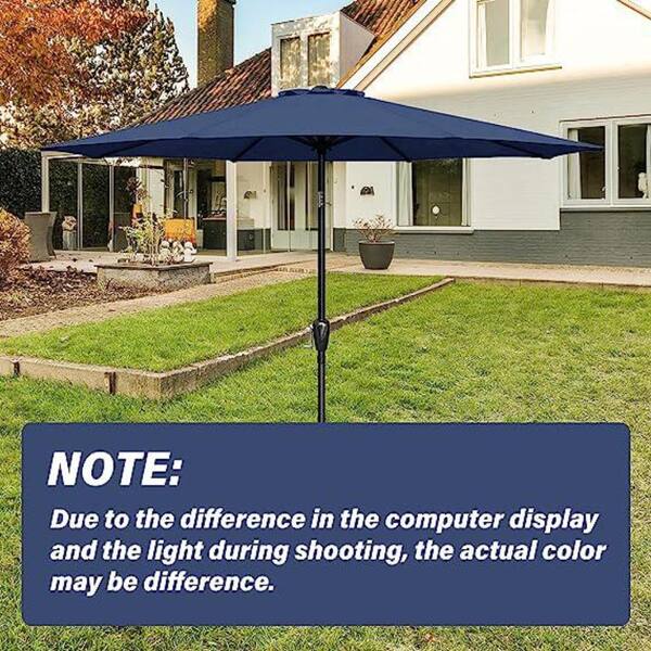 abba patio outdoor patio 9-feet aluminum market table umbrella Abba Patio 9-Ft Market Outdoor Aluminum Table Patio Umbrella with Push  Button Tilt & Crank, Dark Green