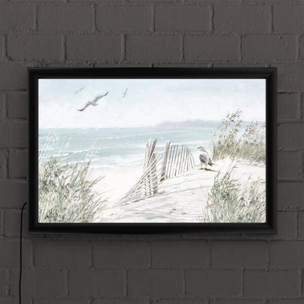 Trademark Fine Art Framed 16-in H x 24-in W Landscape Print on Canvas | HV9X36-B1624LED