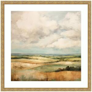 Mila ''Rolling Hills Abstract Landscape'' by The Creative Bunch Studio Abstract Framed Art Print 26 in. x 26 in.