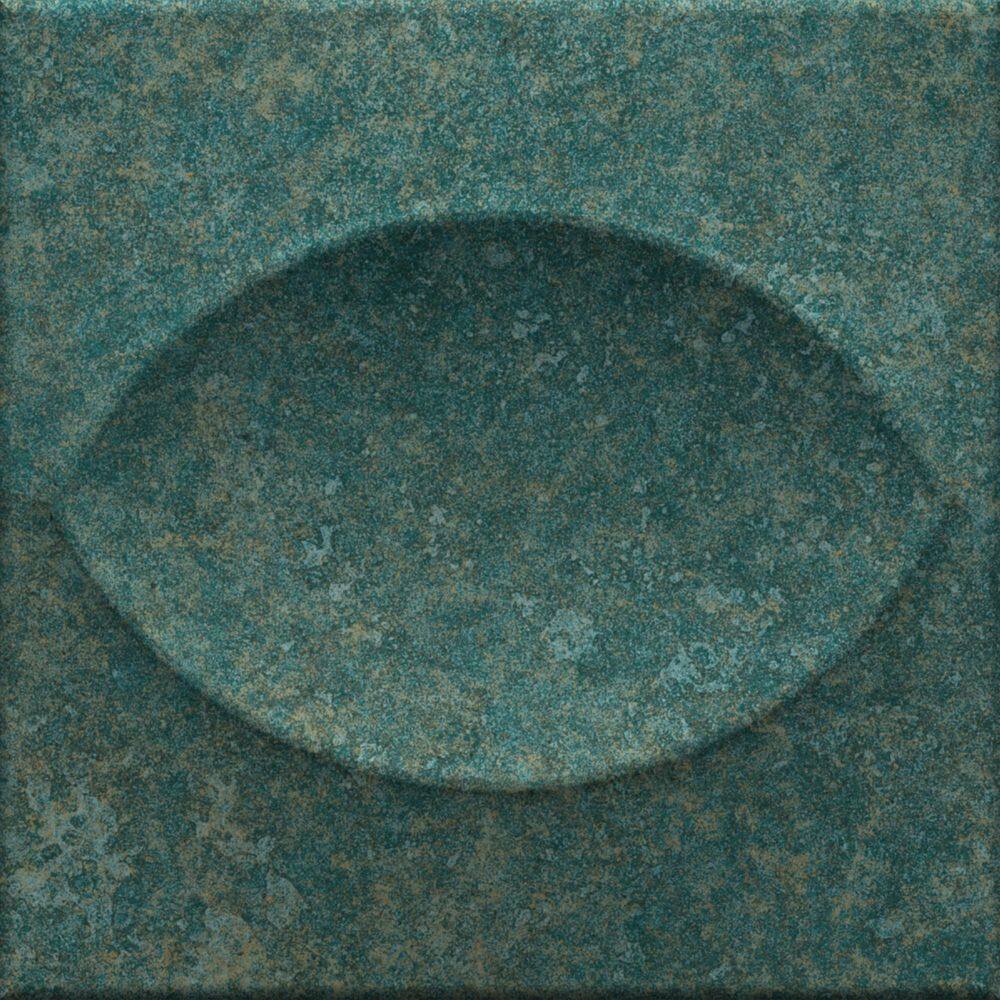 Spanish Tiffany Deco Teal 6 in. x 6 in. 3D Textured Matte Ceramic Wall Tile Sample price history on PriceWatchPro