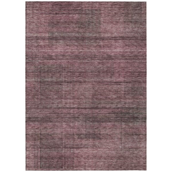 Addison Rugs Chantille Machine Washable Indoor/Outdoor Abstract ACN820 Merlot 9 ft. x 12 ft. Area Rug