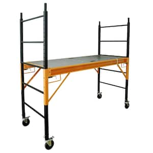 6 ft. x 6 ft. x 2.4 ft. Multi-Use Drywall Baker Scaffolding with 1000 lbs. Capacity and Anti-Slip Platform