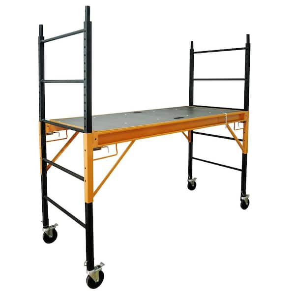 PRO-SERIES 6 ft. x 6 ft. x 2.4 ft. Multi-Use Drywall Baker Scaffolding with 1000 lbs. Capacity and Anti-Slip Platform