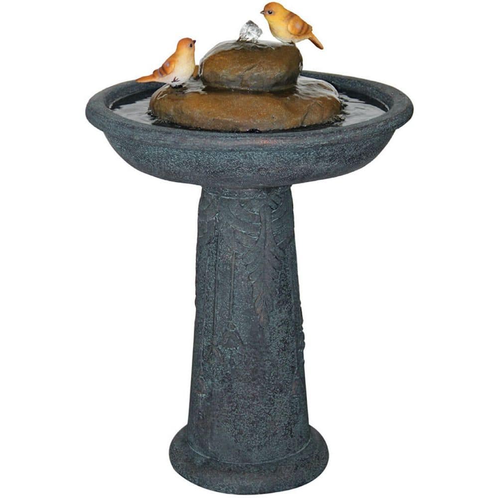 Reviews for Alfresco Home 26 in. Outdoor Birdbath Fountain w/Water Pump