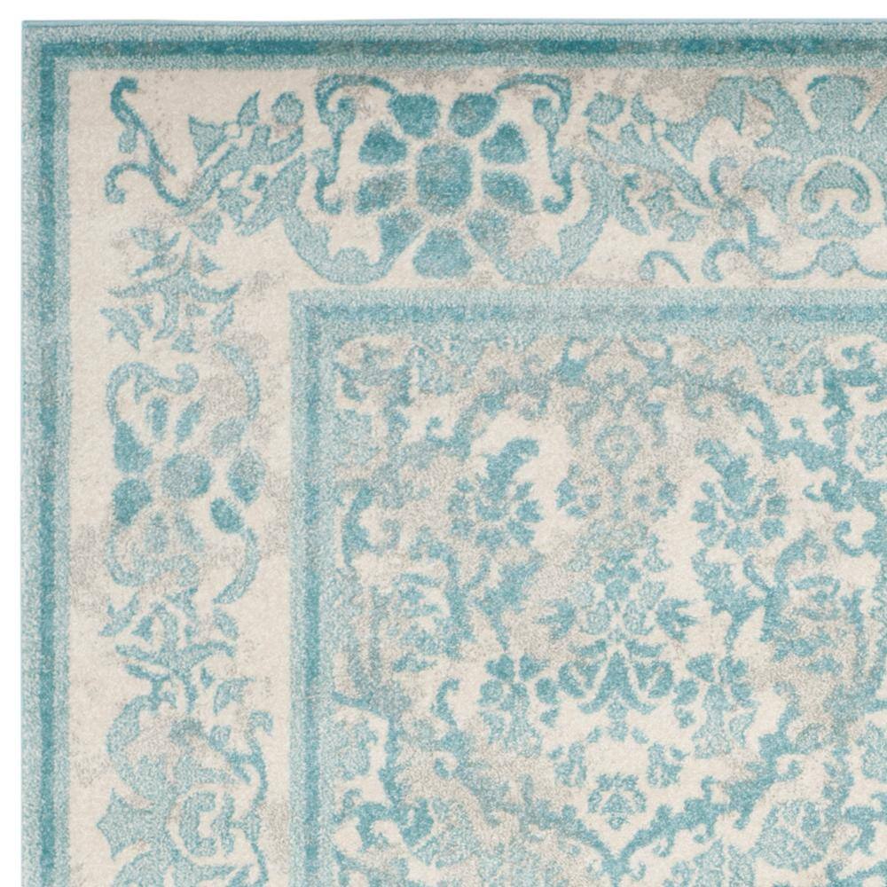 Ivory Synthetic Easy Care 9' x 12' Rectangular Rug
