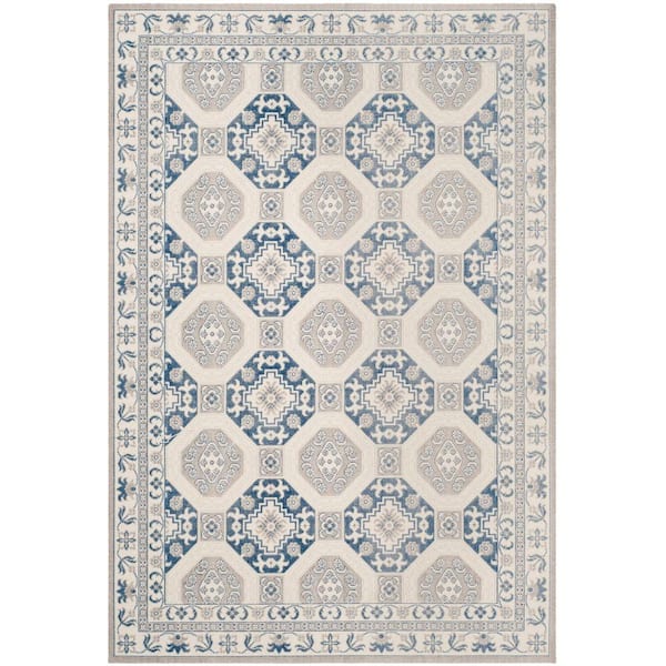 SAFAVIEH Patina Blue/Ivory 7 ft. x 9 ft. Area Rug