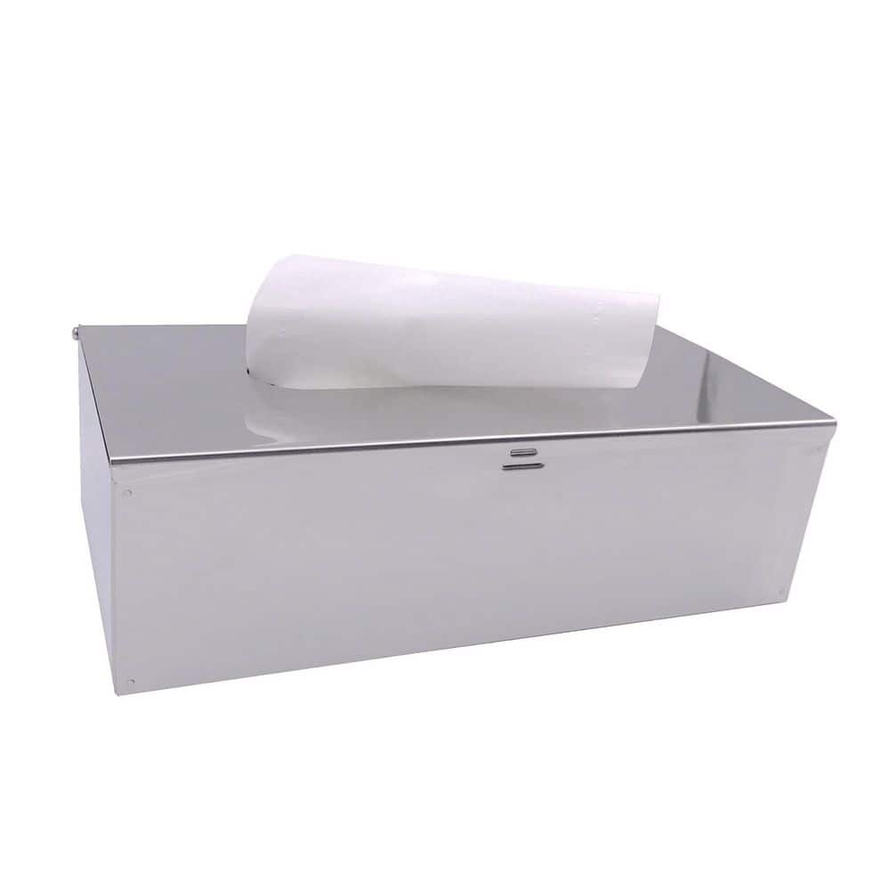 Rectangular Stainless Tissue Box Cover, Wall-Mount, Mirror Polished 18/8 Steel, 9.8 in. x 5.1 in. x 2.9 in. price history on PriceWatchPro