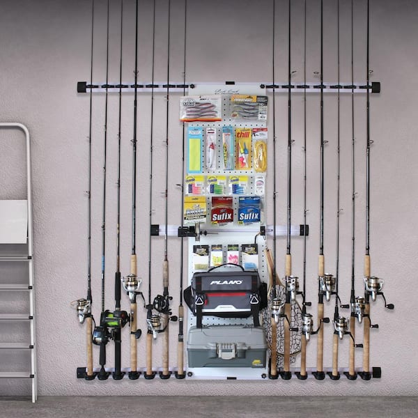 Rush Creek Creations 14 Rod and Wall Tackle Storage with Line Spooler  40-0015 - The Home Depot