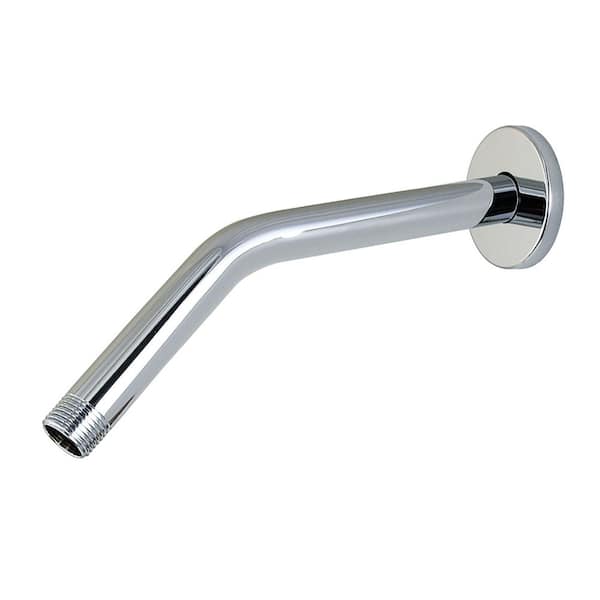 10 in. Shower Arm with Flange in Polished Chrome