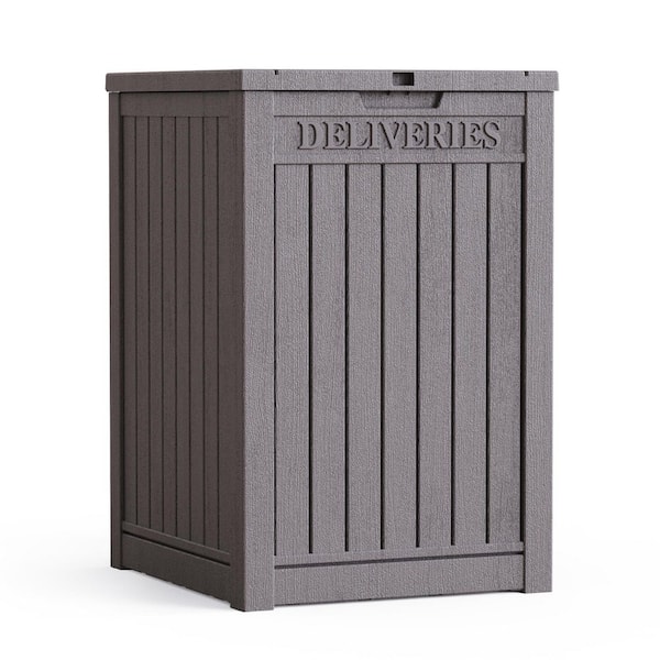 51 Gal. Waterproof Double-Wall Resin Deck Box with Lockable Lid in Brown