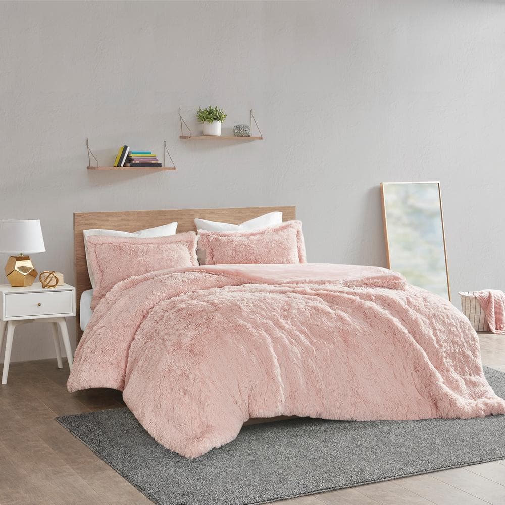 Buy Deals For Less Luna Home King Size 6 Pcs ( Duvet Cover 220×240,  Bedsheet 200×200+30cm, 4 Pillow Covers 50×75 Cm) Bedding Set, Flowers  Design Blush Pink Color Online in UAE