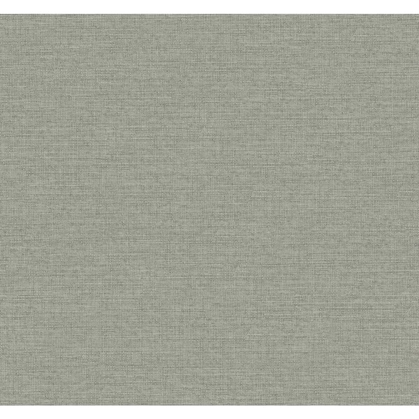 Terrene Moss Faux Linen Wallpaper