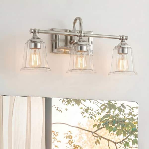 Quoizel Nicholas 3-Light Polished Chrome Vanity Light NLC8603C