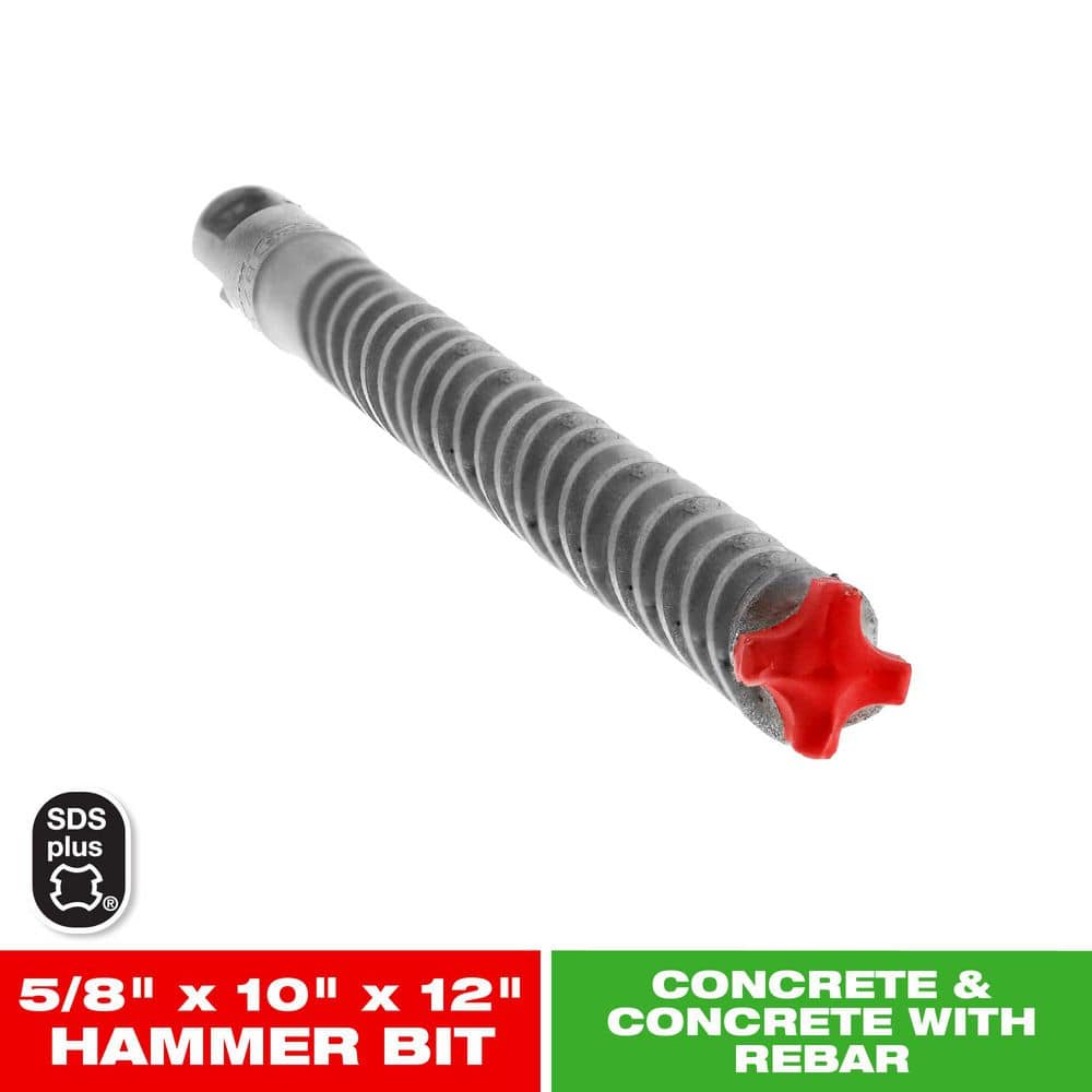 5/8 in. x 10 in. x 12 in. Rebar Demon SDS-Plus 4-Cutter Full Carbide Head Hammer Drill Bit (1-Piece) price history on PriceWatchPro