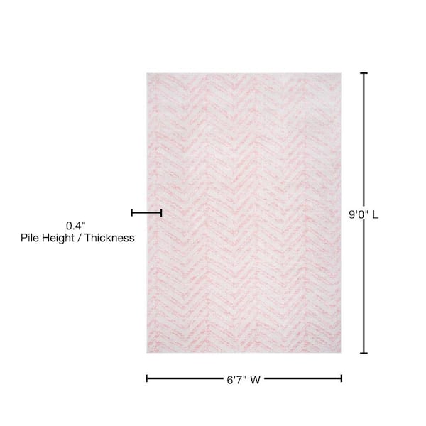 5' x 7' 5 Pink nuLOOM Rosanne Geometric Area Rug 