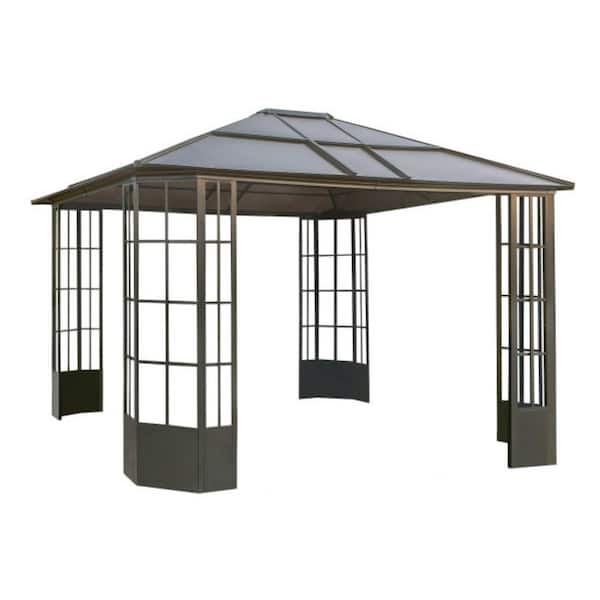 Sojag Savino 10 ft. x 12 ft. Black Rustproof Aluminum Framed
