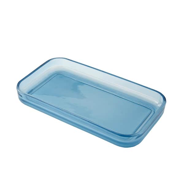 Unbranded Ombre Freestanding Vanity Tray in Teal