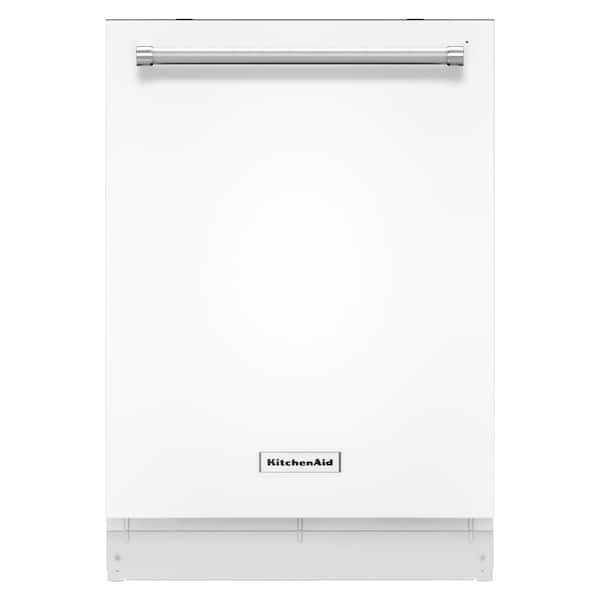 KitchenAid Top Control Dishwasher in White with Stainless Steel Tub, ProWash Cycle, 46 dBA