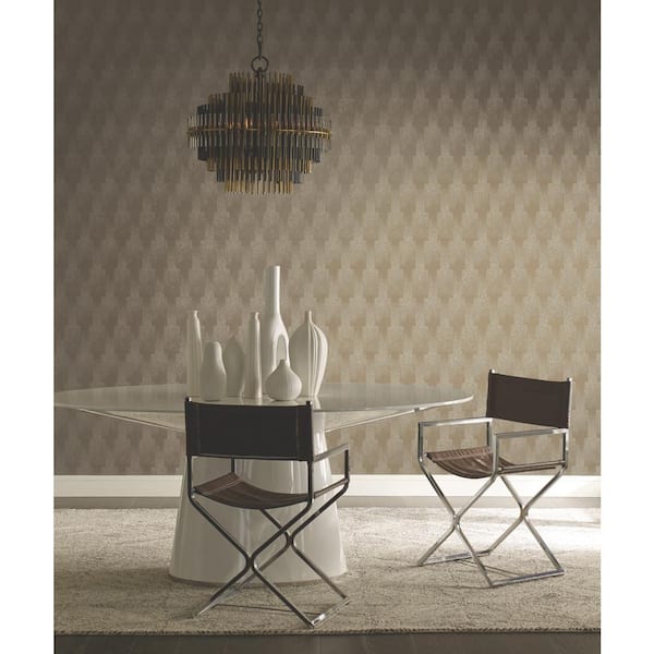 Metallic Flapper Paper Unpasted Wallpaper (27 in. x 27 ft.)