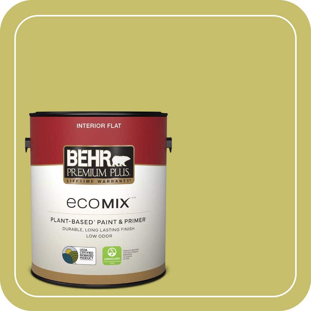 1 gal. #P350-5 Go Go Lime Flat EcoMix Plant-Based Interior Paint & Primer price history on PriceWatchPro