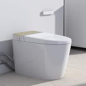 Elongated Bidet Toilet 1.27 GPF in White with Adjustable Sprayer Settings, Deodorizing, Soft Close