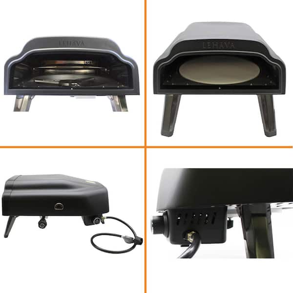 Flame King LEHAVA 14 in. Portable Propane Outdoor Pizza Oven and