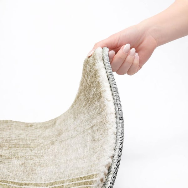 Dream Shag Premium Machine Washable Abstract ADS676 Taupe 10 ft. x 14 ft. Area Rug