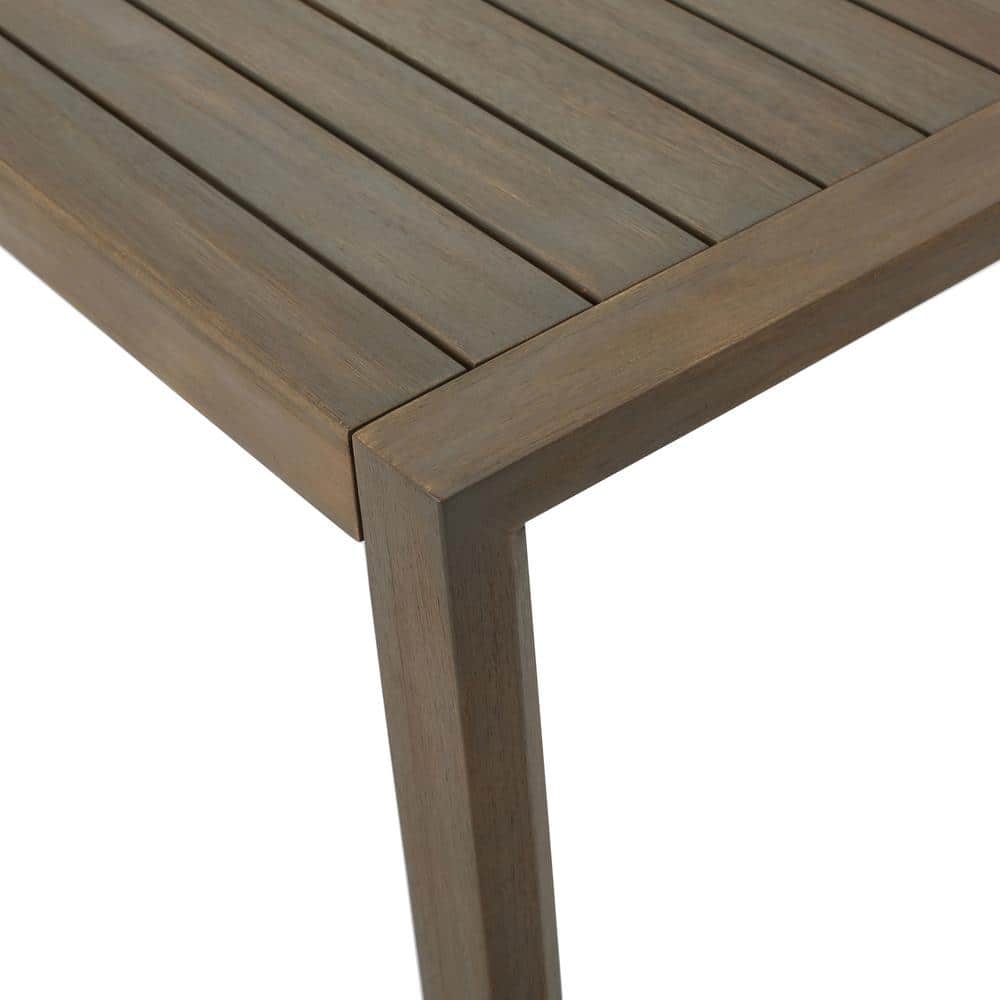 Gray Acacia Wood 3-Piece Outdoor Chat Set with Water-Resistant Cushions