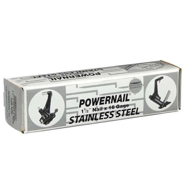 POWERNAIL 11/2 in. 16Gauge Powercleats Stainless Steel Hardwood Flooring Nails (1,000Count)L