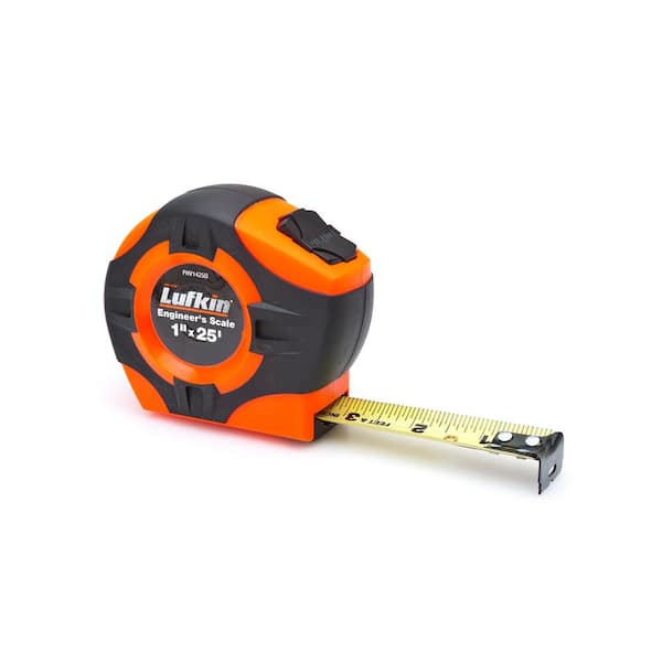 Crescent Lufkin 1 in. x 25 ft. Power Return Engineer's Tape Measure