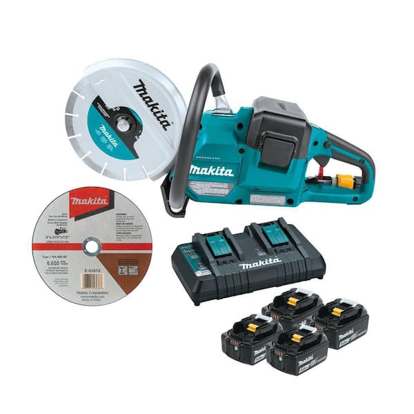 18V X2 (36V) LXT Lithium‑Ion Brushless Cordless 9 in. Power Cutter Kit, with AFT, Electric Brake, 4 Batteries (5.0 Ah)