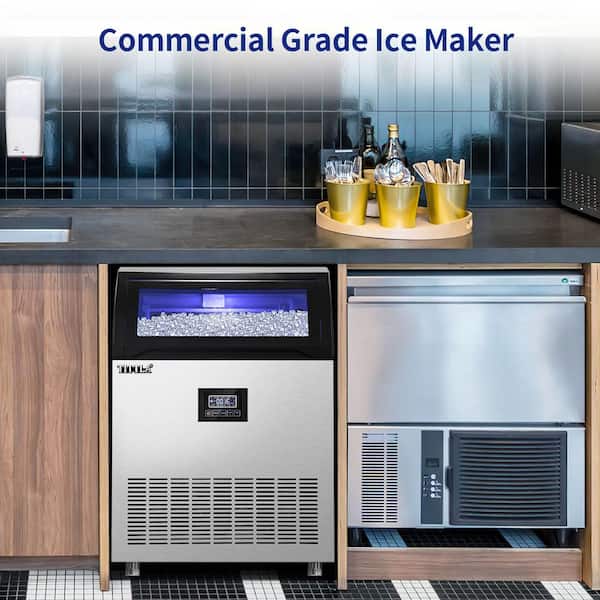 YUKOOL 265 Lb. Daily Production Cube Clear Ice Freestanding Ice Maker