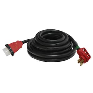 Mighty Cord 50 Amp Detachable Power Cord with Handle - 25 ft., Red