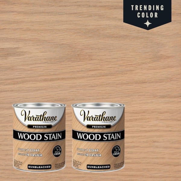 Varathane 1 qt. Sunbleached Premium Fast Dry Interior Wood Stain (2-Pack)