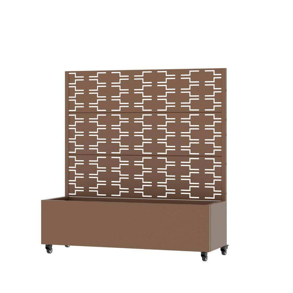 47 in. H x 47 in. W Metal Planter Box with Galvanized Trellis and Wheels Garden Bed with Drainage Holes price history on PriceWatchPro