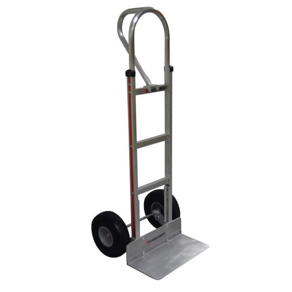 Magliner 500 lb. Capacity Aluminum Hand Truck with Vertical Loop Handle, Extruded Nose Plate and Microcellular Foam Wheels