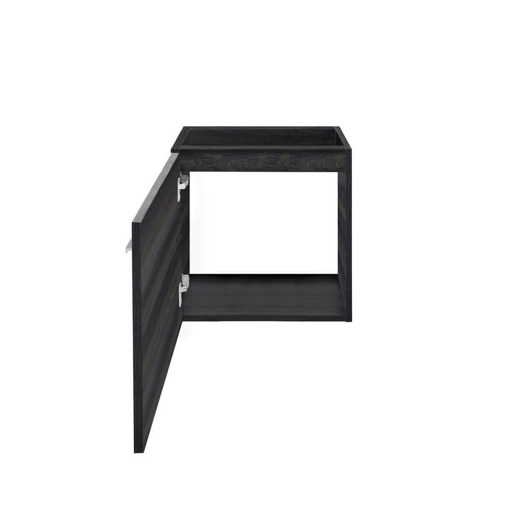 Colmer 24" Black Walnut Wall-Mount Bathroom Vanity Cabinet