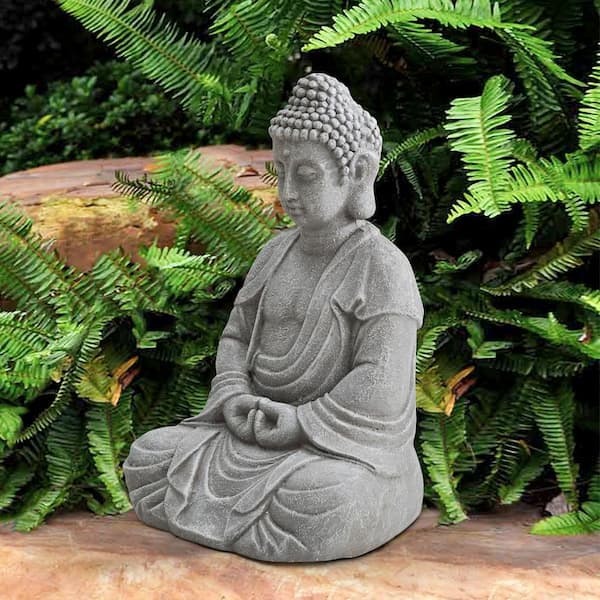 Shannon Gray Decorative Buddha Garden Decor Statue Shannon Gray Decorative Buddha Garden, Buddha Garden Statues