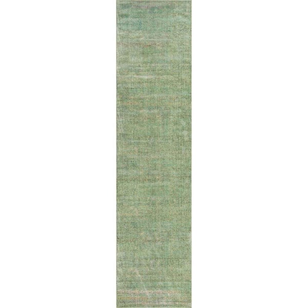 Unique Loom Austin Muse Green 2 ft. 11 in. x 16 ft. 5 in. Area Rug