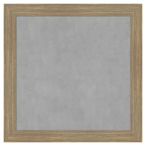 Woodgrain Stripe Mocha 14 in. x 14 in. Framed Magnetic Board