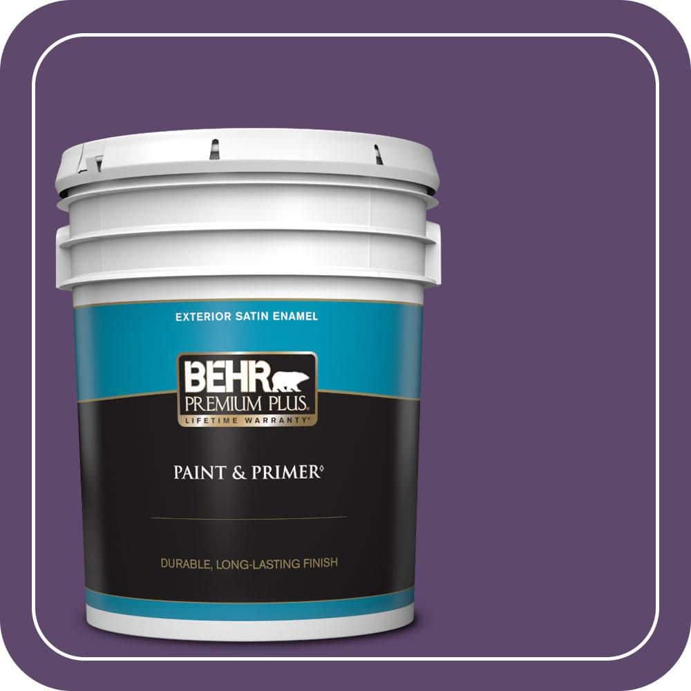 5 gal. #S-G-660 Wild Grapes Satin Enamel Exterior Paint & Primer price history on PriceWatchPro
