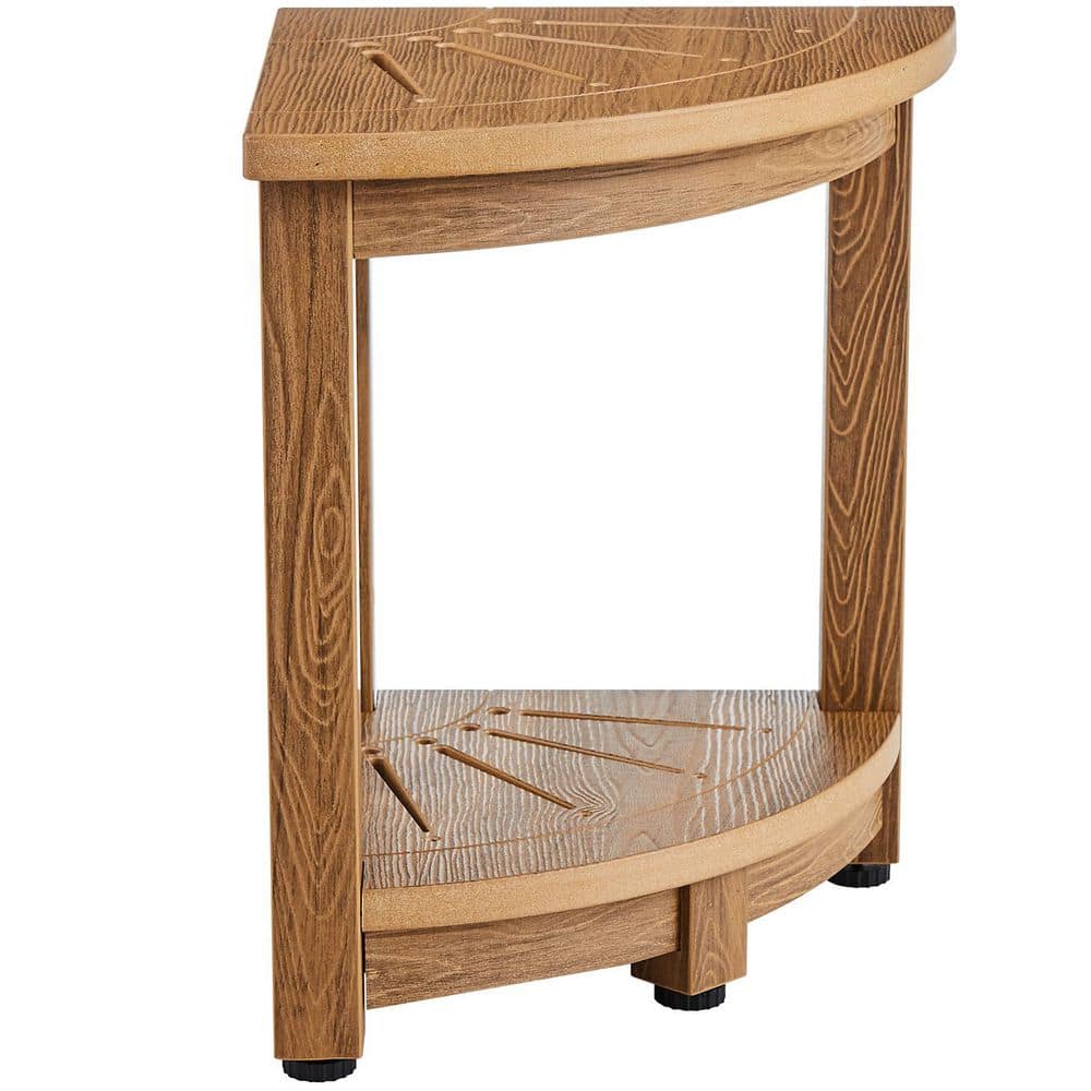 Corner Shower Bench 16.5 in. Height, 12.8 in.Radius, Faux Wood Grain 350 LBS Storage Shelf non-Electric Waterless Toilet price history on PriceWatchPro