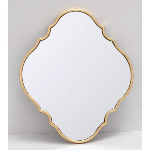 Parisian Gold Decorative Mirror 30 in. W x 32 in. H JA0447GOLD3032
