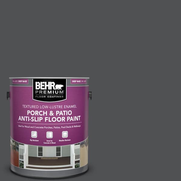 BEHR PREMIUM 1 Gal. #PPU18-01 Cracked Pepper Textured Low-Lustre Enamel ...