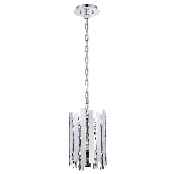 Unbranded Nastro Collection 1-Light Chrome Pendant