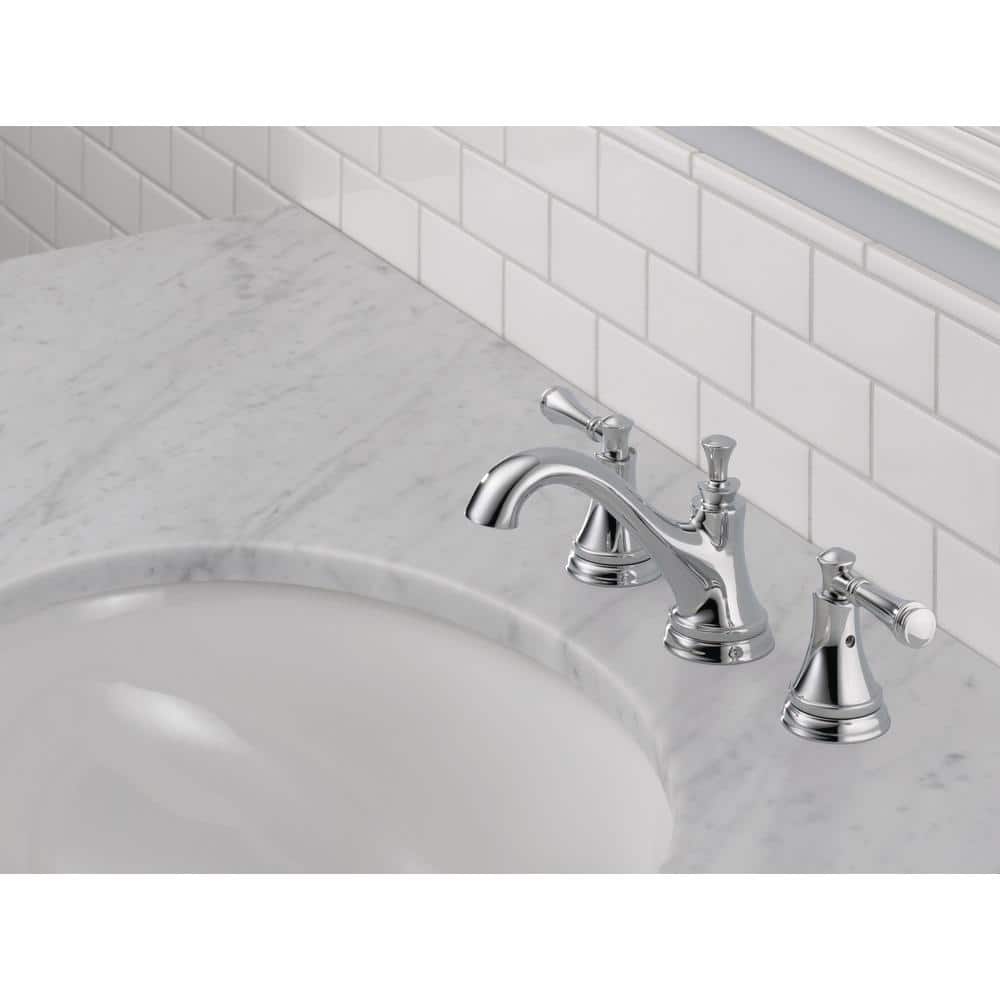 Silverton Chrome 8" Widespread 2-Handle Bathroom Faucet