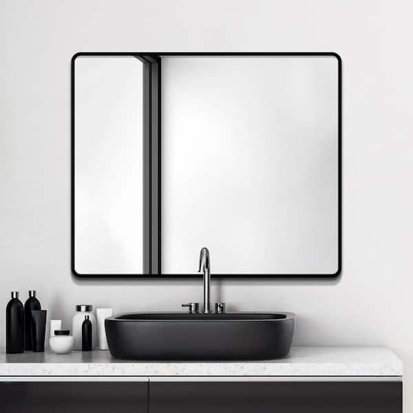 30 in. W x 36 in. H Rectangular Framed Wall Bathroom Vanity Mirror 30 in. W x 36 in. H Rectangular Framed Wall Bathroom Vanity Mirror